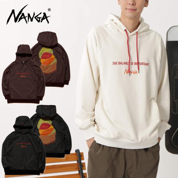 ナンガ NANGA ECO HYBRID THE BALANCE SWEAT HOODIE エコハイブリッドザバランススウェットフーディー メンズ トップス パーカー