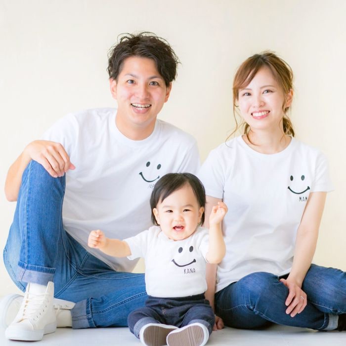 父の日 ｔシャツ 名入れ ギフト 親子ペアルック 親子コーデ ベビー 親子お揃い 親子 出産祝い ペアルック お揃い 親子ペア 親子ペアルック セット プレゼント ギフト 3枚 半袖 コーデ ペア