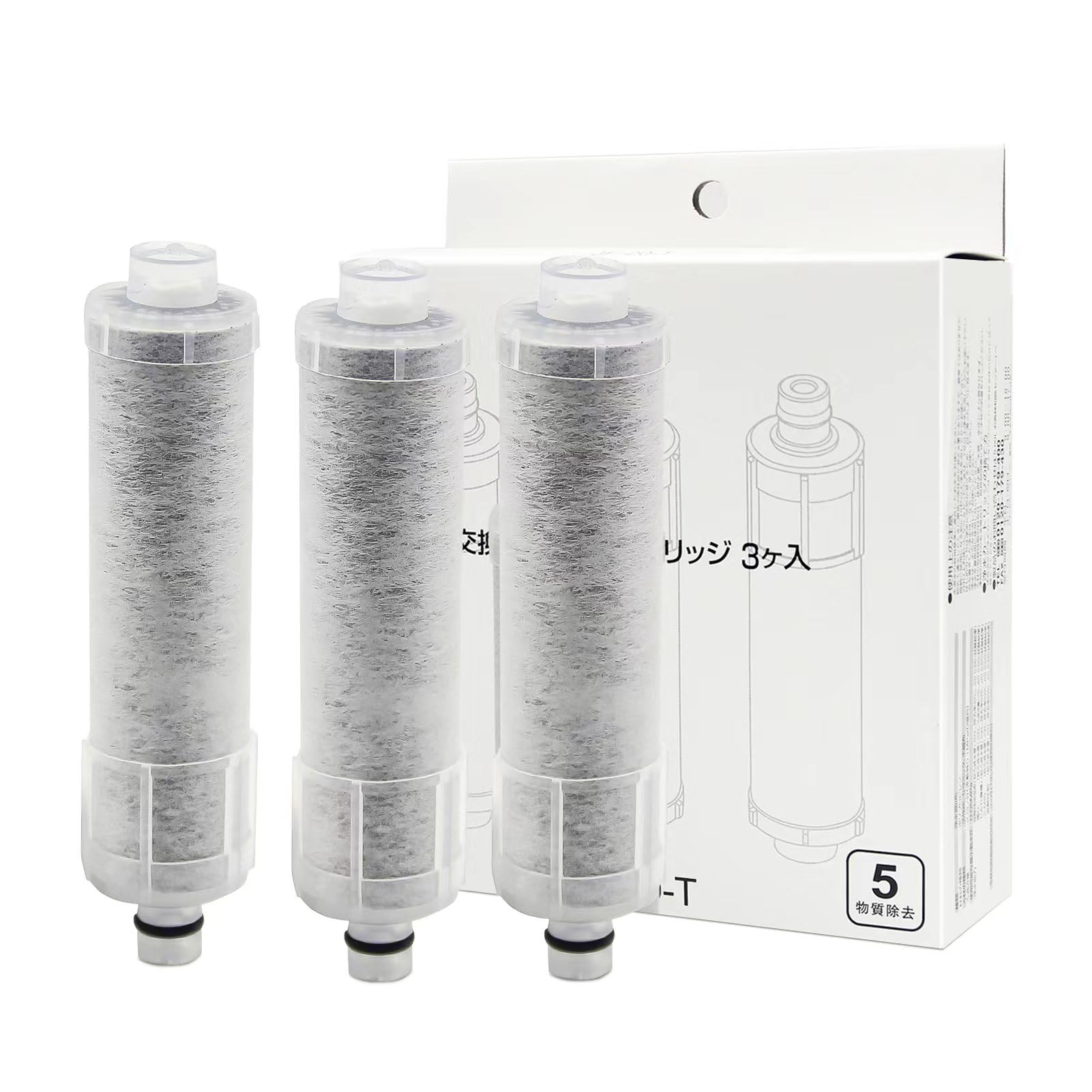 【正規品】 JF-20 3本セット JF-20-T 交換用浄水器カートリッジ オールインワン塩素除去カートリッジ