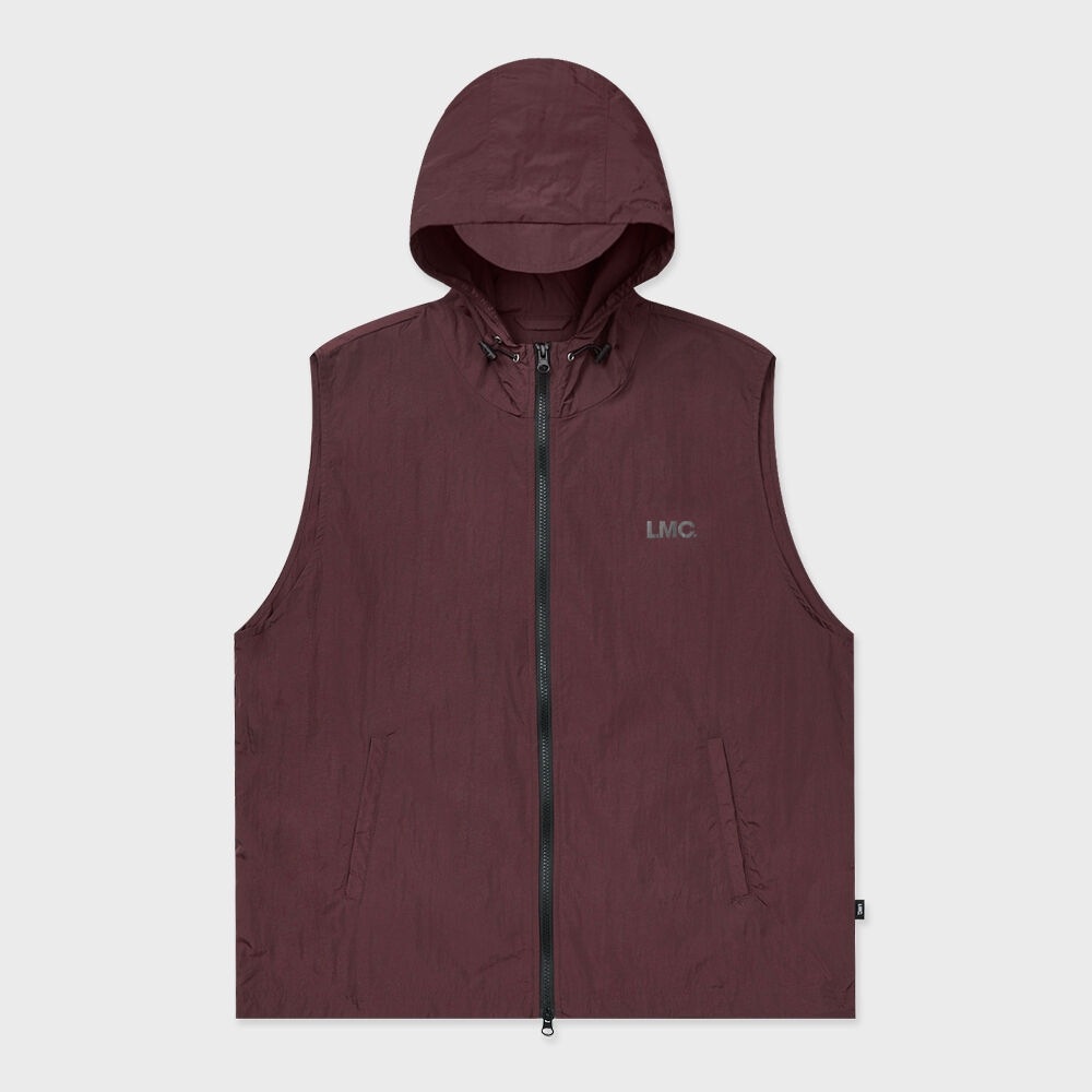 LMC OG フーディーベストバーガンディー