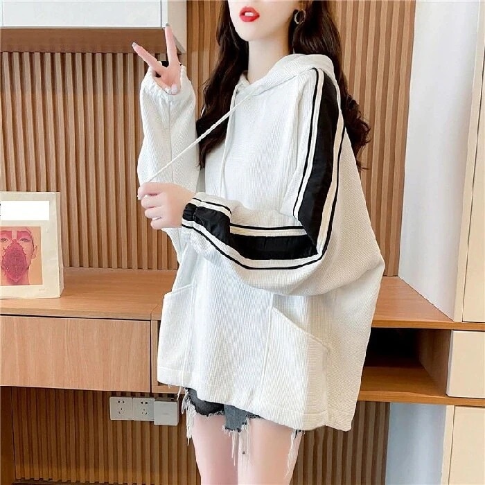 出荷が早いベーシックニット クルーネックトップス ゆったりスウェット 着痩せ 乙女 流行り ファッション韓国ボアアウ夕一 へビロテ!スウェット