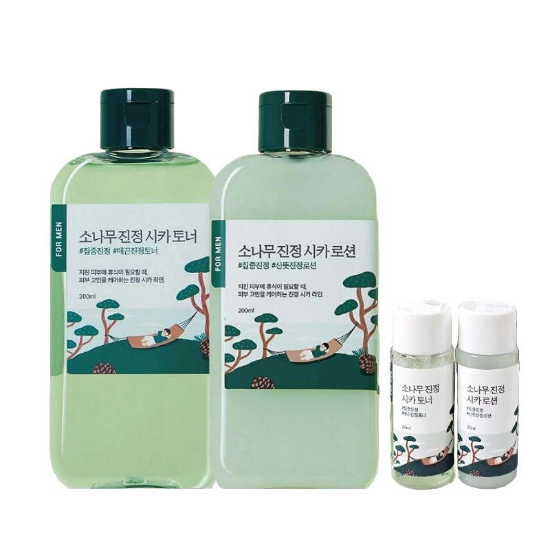 フォーメン 松 鎮静 シカ トナー + ローション セット 200ml トナー+ローション20ml追加贈呈