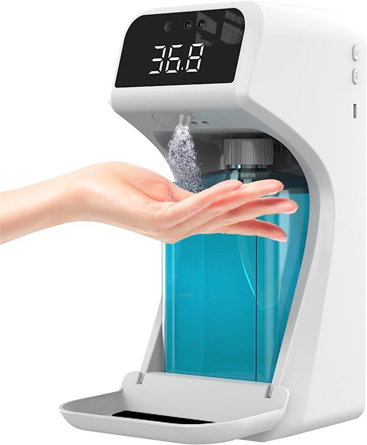 自動消毒液噴霧器 ディスペンサー 1000ML 自動手指消毒器 一体型 アルコール オートディスペンサー 非接触式(f12)