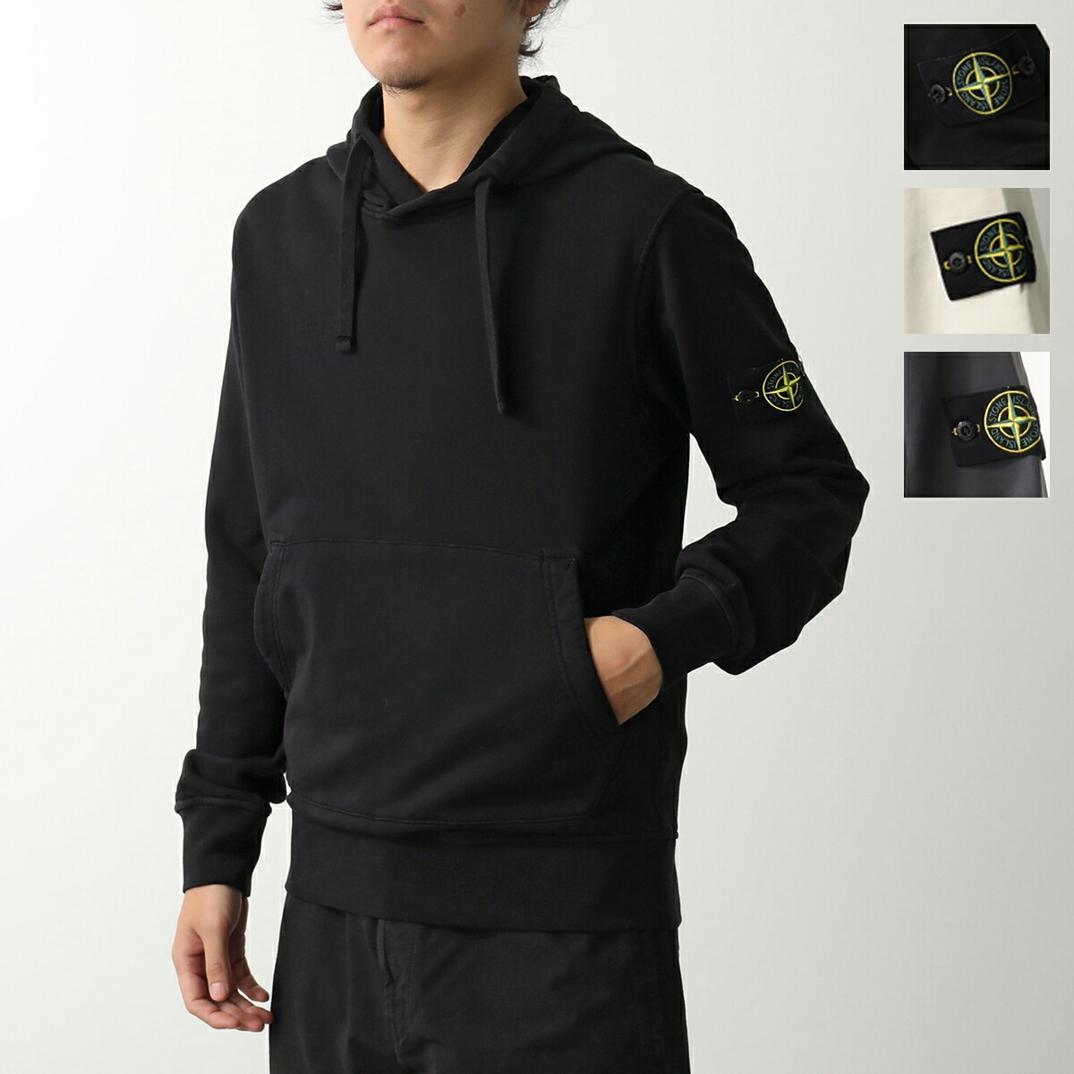 STONE ISLAND ストーンアイランド パーカー K2S156100062 S0051 6100062 メンズ プルオーバー スウェット ロゴ刺繍パッチ ガーメントダイ カラー3色
