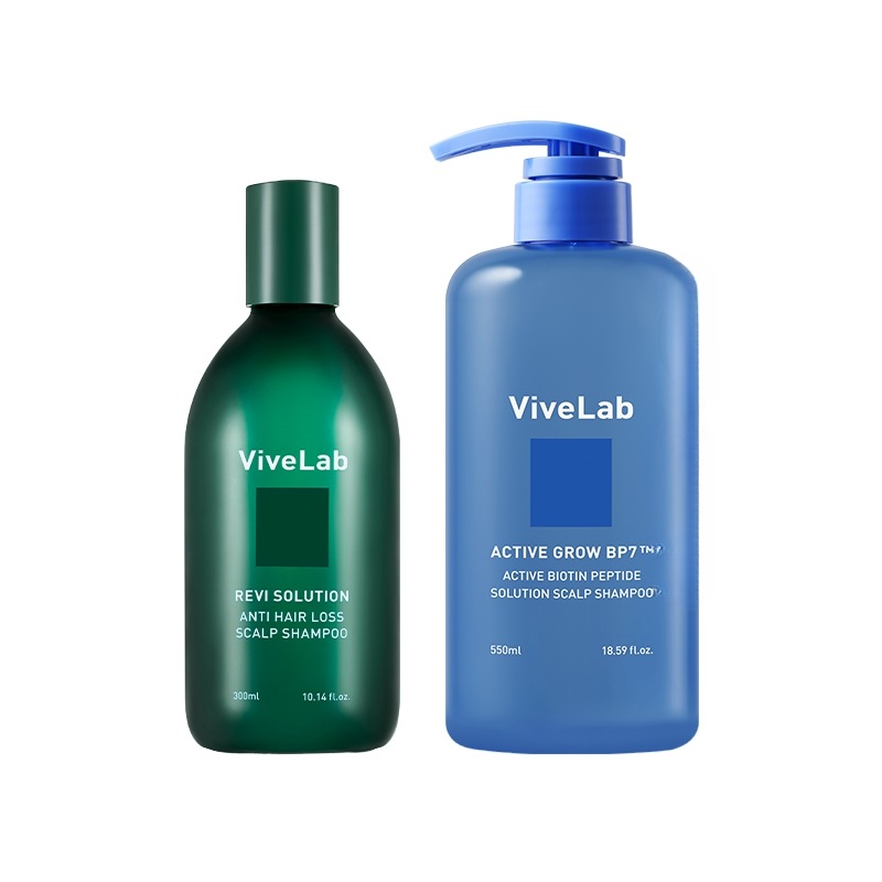 バイブラップ脱毛悩み終結セット グリーンシャンプー300ml+アクティブビオチンシャンプー550ml