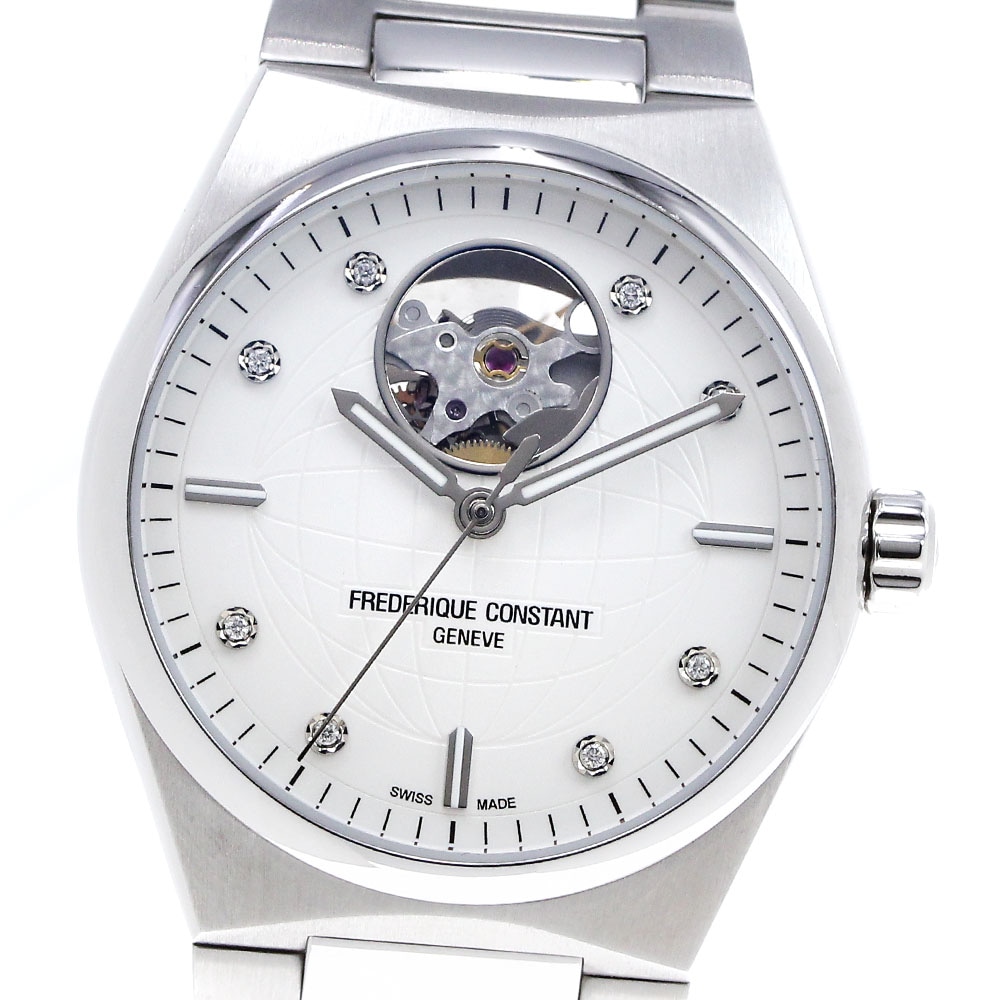 フレデリックコンスタント FREDERIQUE CONSTANT FC-310SD2NH6B ハイライフ ハートビート 8Pダイヤ 自動巻き レディース 箱付き_827259【中古】