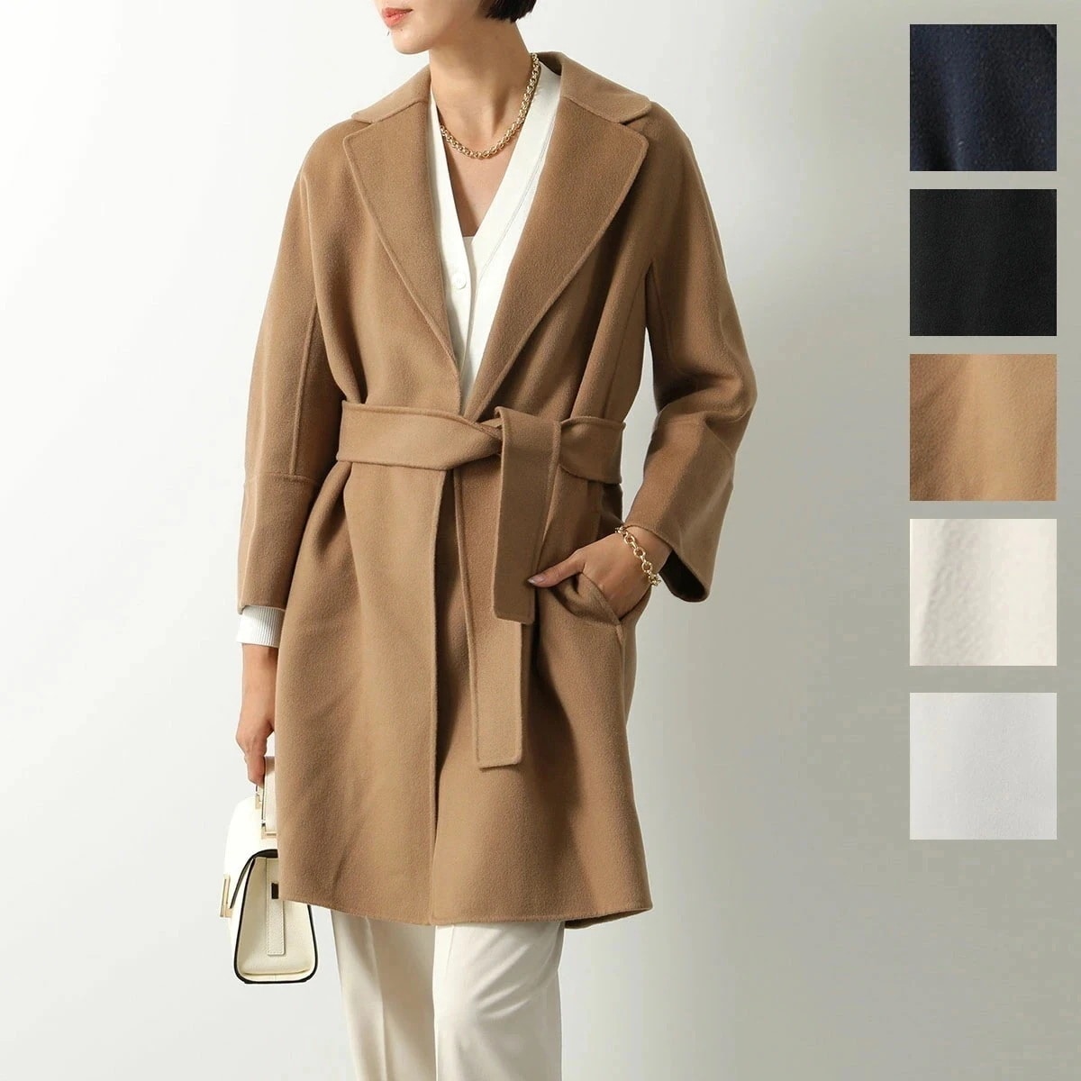 S MAX MARA エス マックスマーラ ロングコート ARONA アローナ ウール ダブルフェイス ベルテッドコート ラップコート ガウン カラー6色