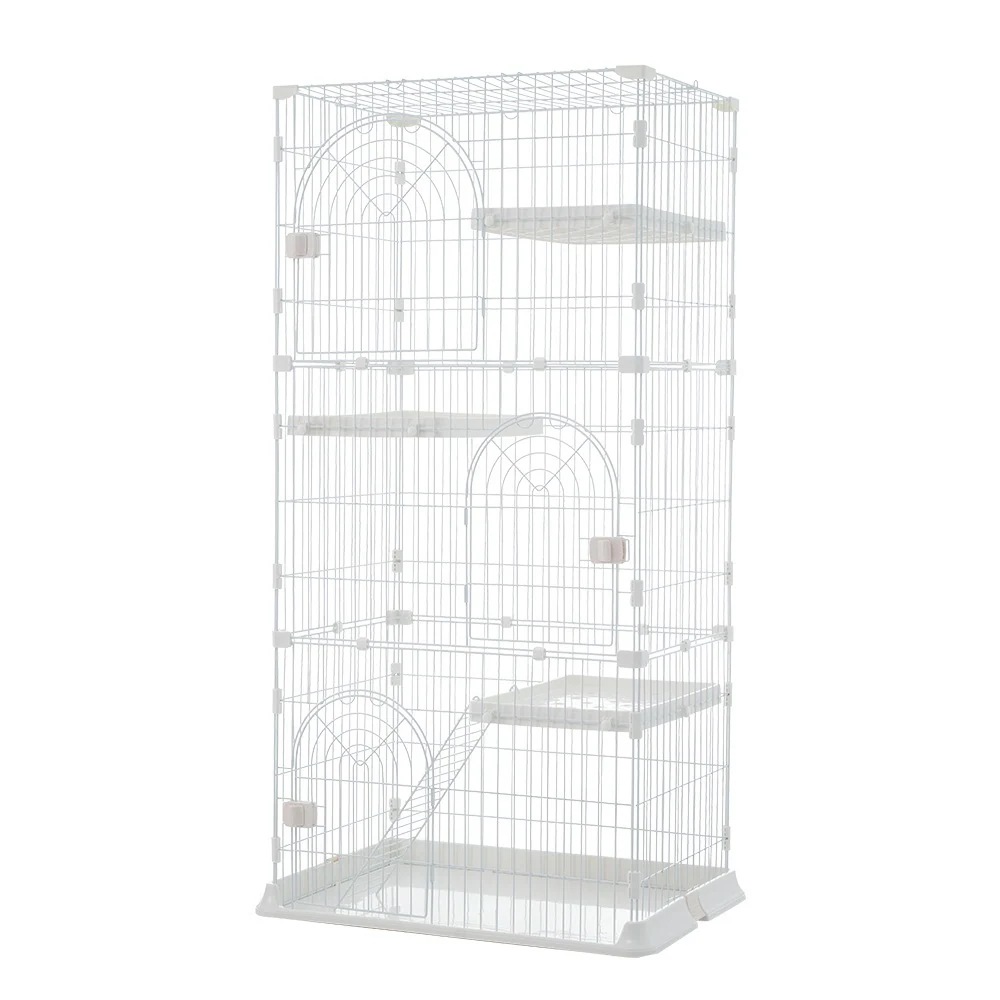 おしゃれ 猫 ケージ キャットケージ 3段 猫ゲージ おしゃれ キャットハウス ネコ ハウス 多段