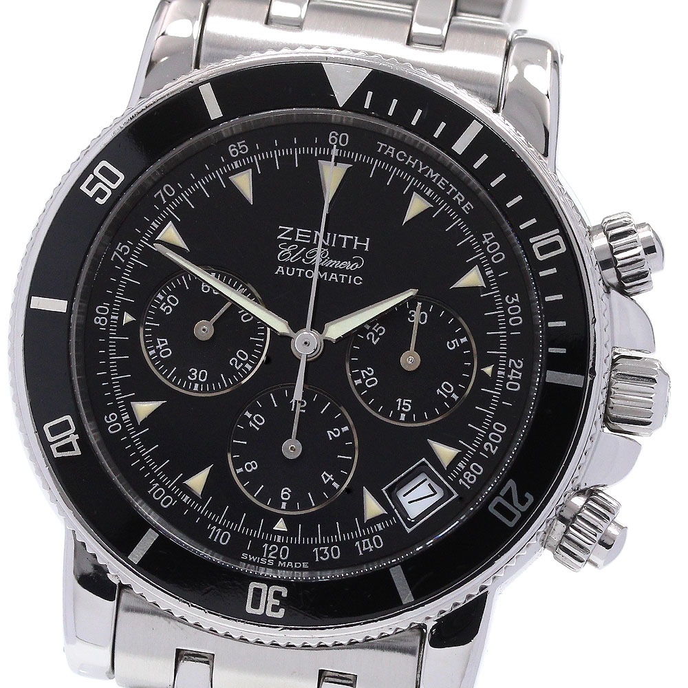 ゼニス ZENITH 02.0461.400 エルプリメロ レインボー クロノグラフ 自動巻き メンズ _862357【中古】