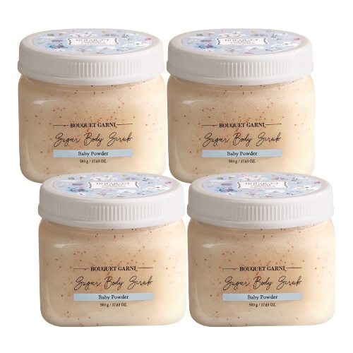 【4個セット・大容量500g】 シュガーボディスクラブ角質ケア・つるつる素肌へ韓国人気ボディケア フィーリング＆スクラブ