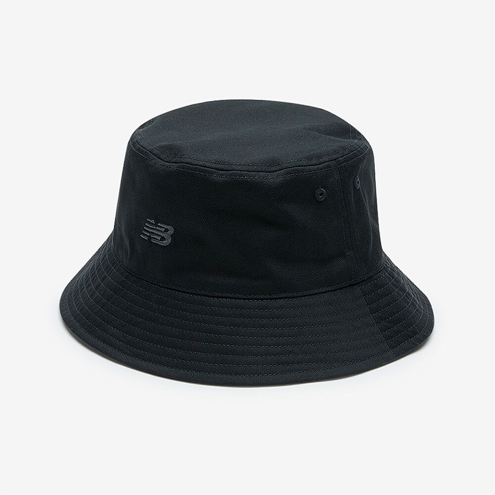 ニューバランス NBGDFS1112/リバーシブルコットンバケットハット (ブラック)