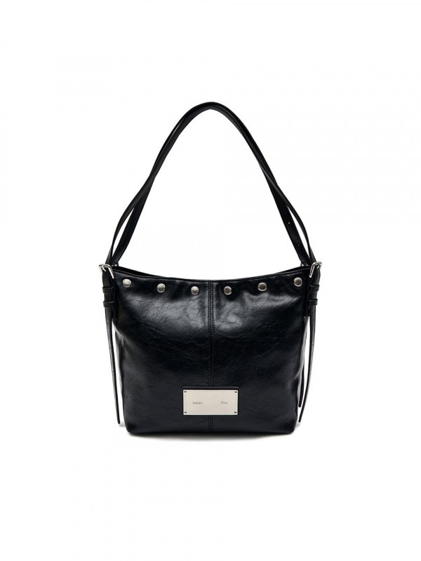MATIN STUD POINT SMALL SHOULDER BAG IN BLACK