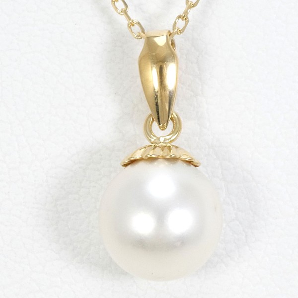 K18 18金 YG イエローゴールド ネックレス パール(真珠) ジュエリー 中古