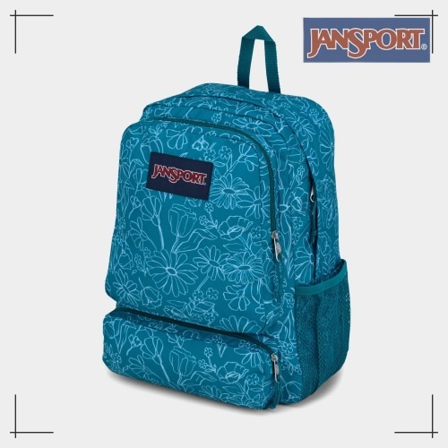 JANSPORT 公式 ダブルトーン DELIGHTFUL DAISIES GREEN おしゃれ 男女兼用