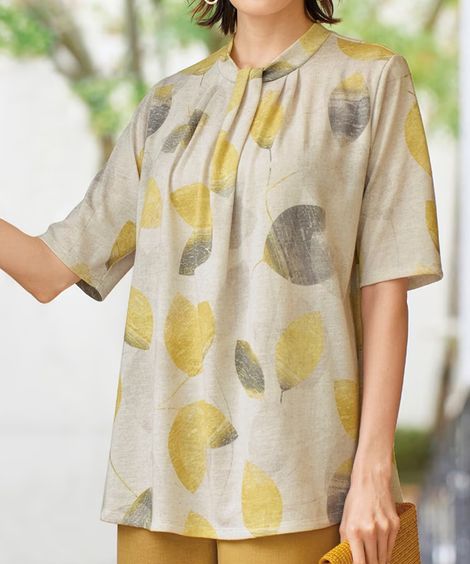 チュニック タック使いカットソーチュニック アトランダム