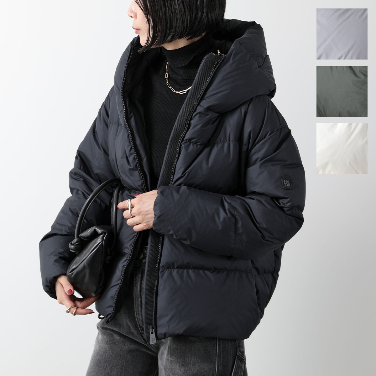 BACON ベーコン ダウンジャケット W CLOUD CBA BACPIGIA443 レディース フード付き ダウンコート ショート丈 カラー4色 51,581円