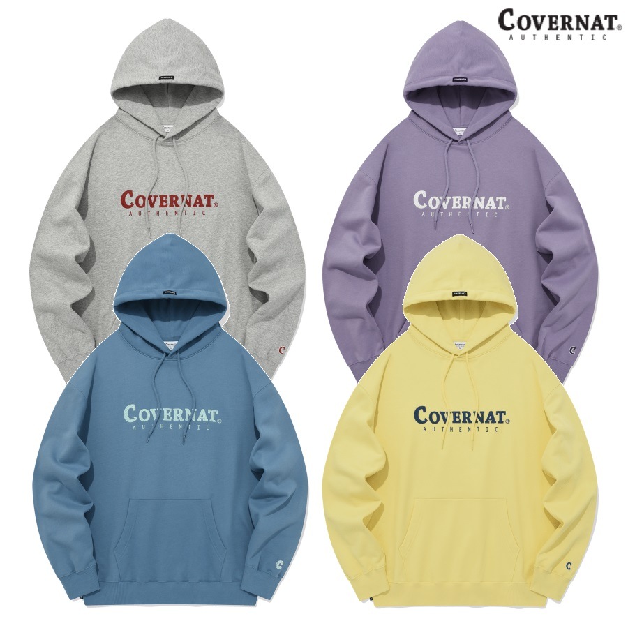 Authentic Logo Hoodie 4色 新商品 韓国の人気 韓国ファッション 男女共用 カップルアイテム ストリートファッション 女性服 韓国スタイル 学生ファッション 肝節期 新学期
