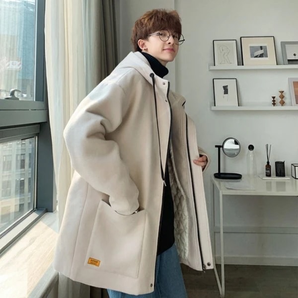 コートメンズ メンズ メンズロングコート コートチェスターコート ン 秋冬 無地 暖かい 防寒 ロング丈 アウター 厚手 ジャケット 紳士服 ウール