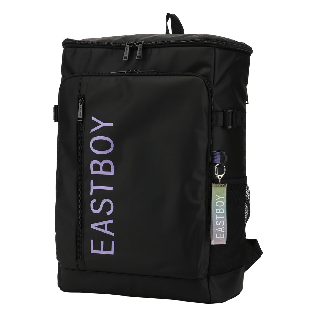 [イーストボーイ] リュック 30L B4 BOX型 クリア レディース EBA88 スクエア スクールリュック スクールバッグ 撥水 通学 部活 【74】 パープル
