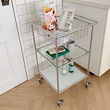 Qoo10] Ogre モジュール家具 3段 トロリー(透明ガラ