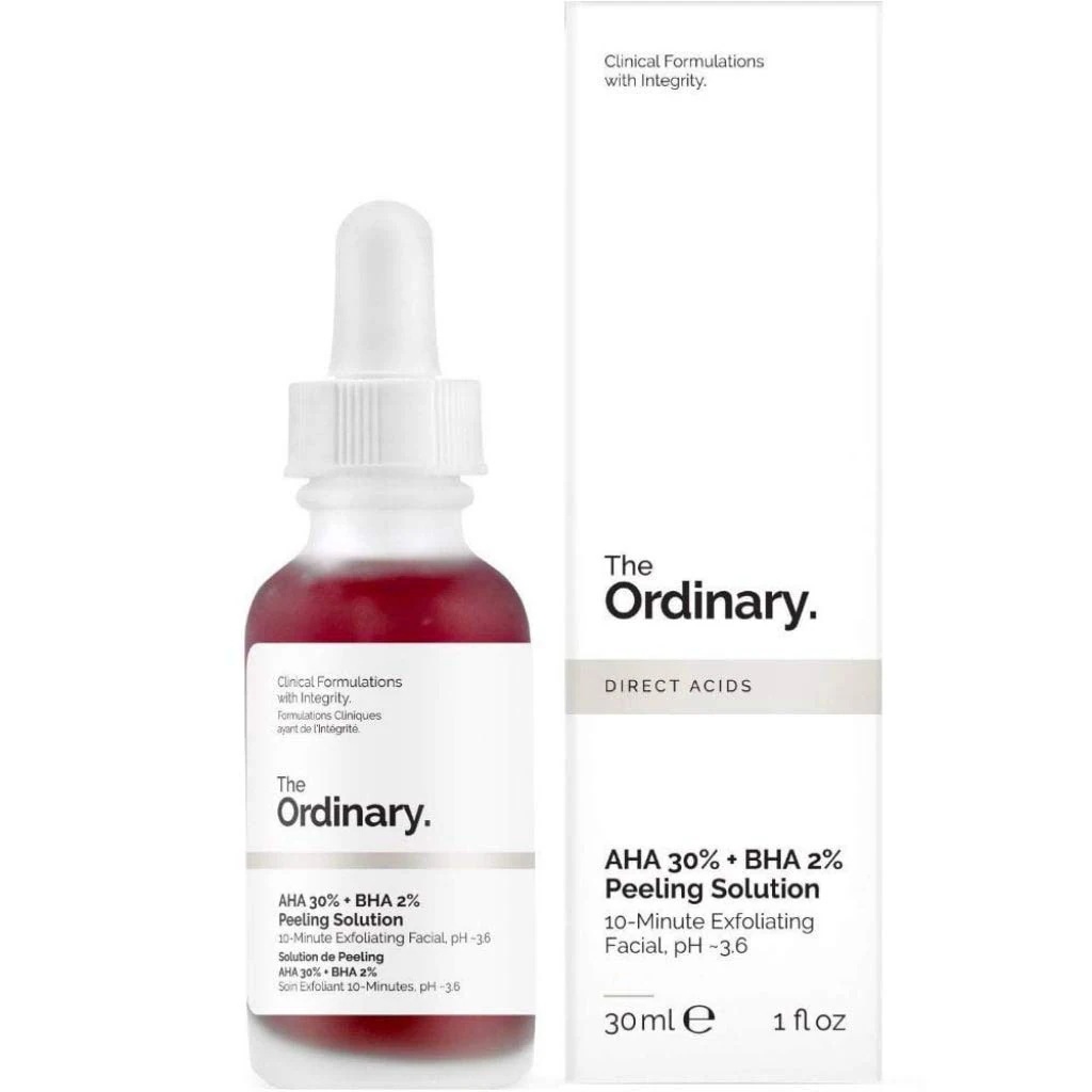 The Ordinary Peeling Solution 30ml AHA 30% + BHA 2%, 1 Fl Oz (Pack of 1) 通常のピーリング液 30ml AHA 30% + BH