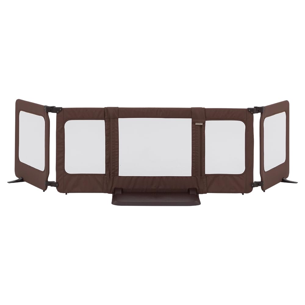 即日発送 日本育児 ベビーゲート おくだけとおせんぼ スマートワイド ブラウン またげる高さ60xm 工具不要簡単設置のベビーゲート