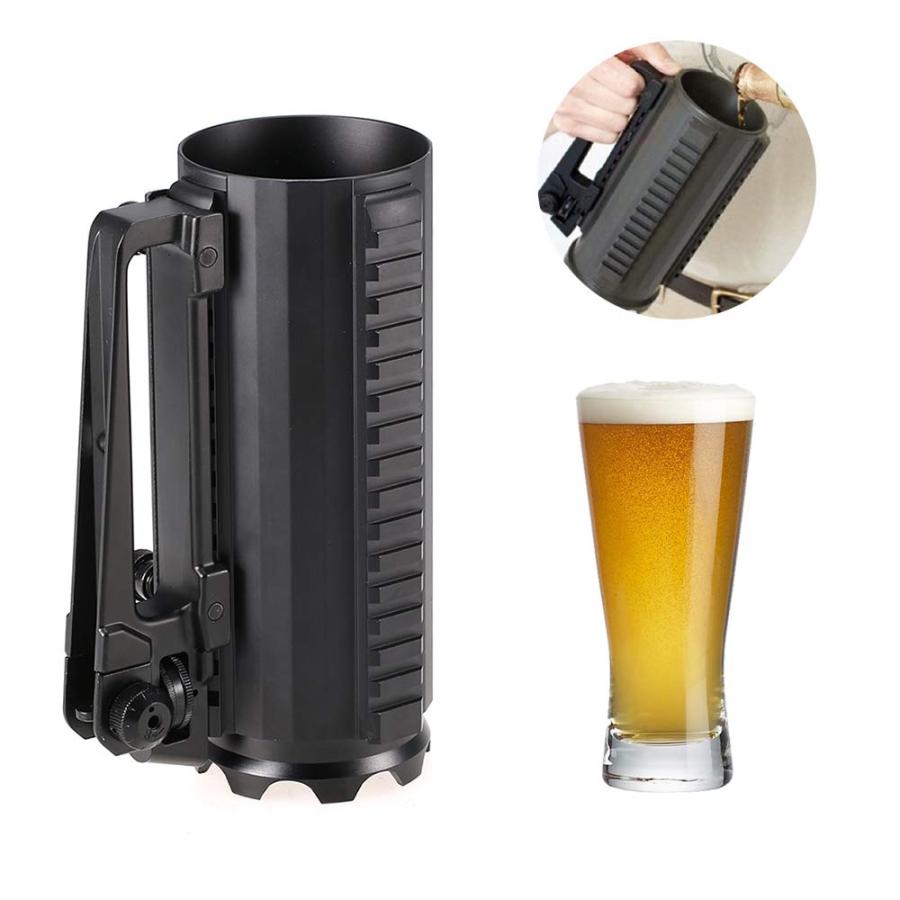 屋外機能取り外し可能なマークビールジョッキミラーハンドル付きのアルミ合金素材コーヒー飲料水に最適さまざまな野外活動