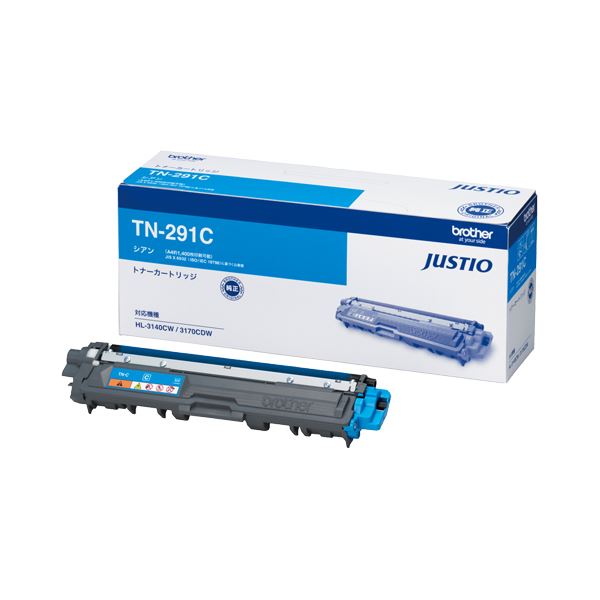 (まとめ）ブラザー BROTHER トナーカートリッジ シアン TN-291C 1個(×3セット)