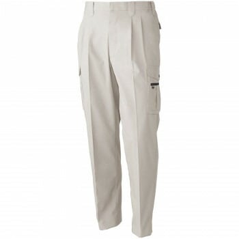 桑和 538 ツータックカーゴパンツ Lサイズ アイボリー（5）