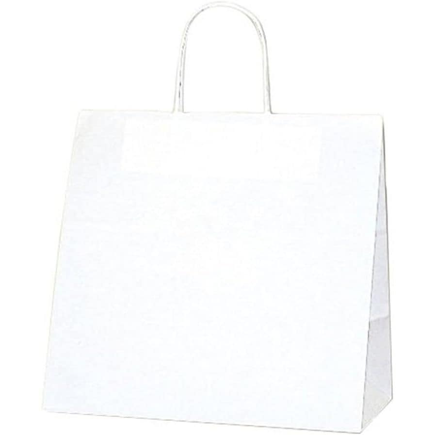 （まとめ買い）シモジマ HEIKO 手提げ紙袋 25チャームバッグ 25CB 30-3 晒白無地 50枚 幅300xマチ180x高290mm 003267110 [x3セット]