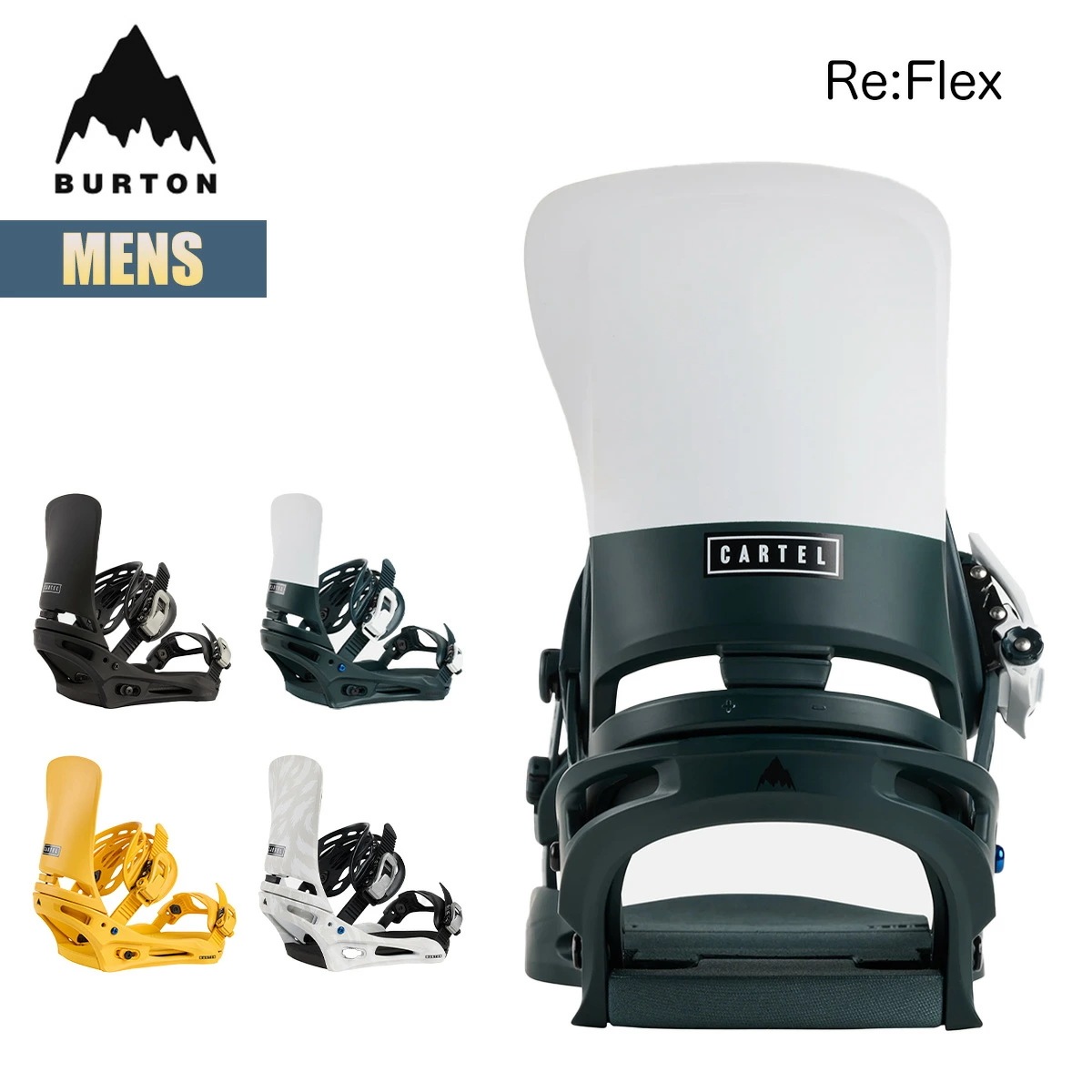ビンディング メンズ 24-25 カーテル リフレックス W25JP-105391 Mens Cartel Re:Flex Snowboard Binding スノーボード バインディング