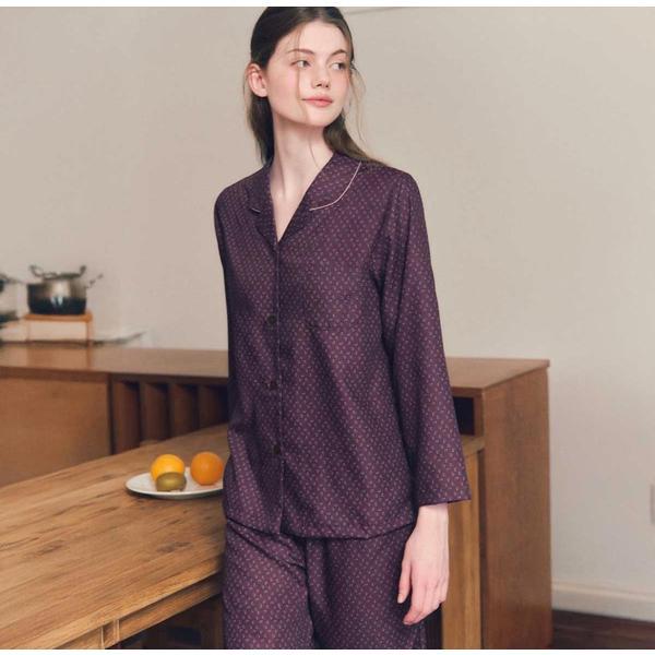 綿100番手ジャカード捺染女性パジャマVPA4562WTSG