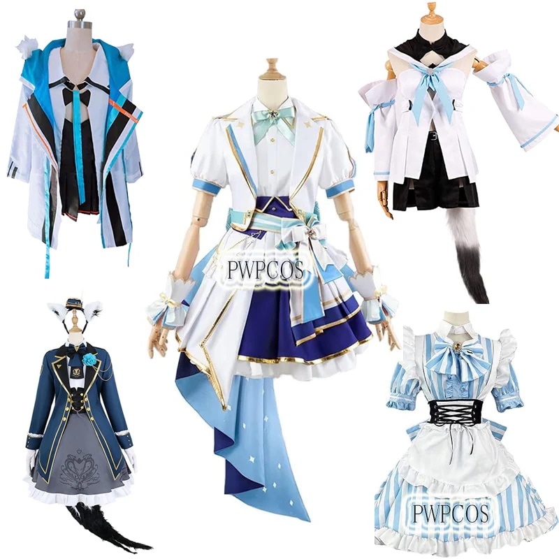 バーチャルYouTuber VTuber hololive 4th 白上フブキ コスプレ衣装 白上フブキ アイドル服 コスチューム ハロウィン クリスマス イベント 学園祭 祭り