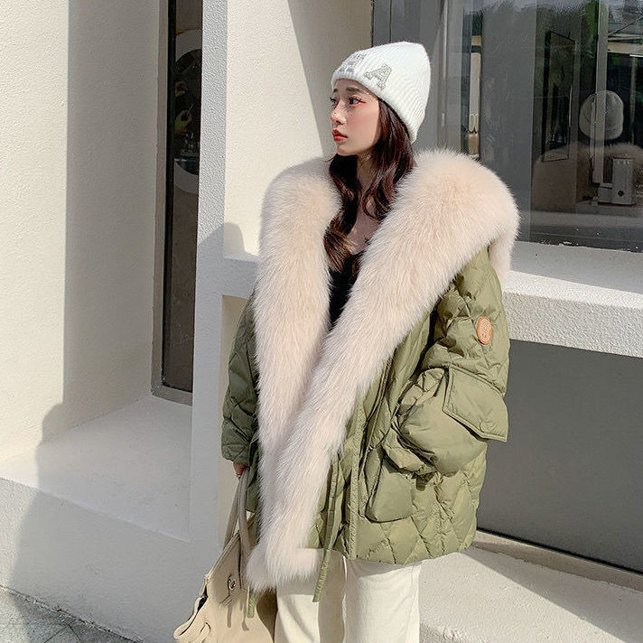 【急速出荷!】ダウンジャケット ダウン エコダウンジャケットフ 取り外し可能 ェイクファー アウター 暖