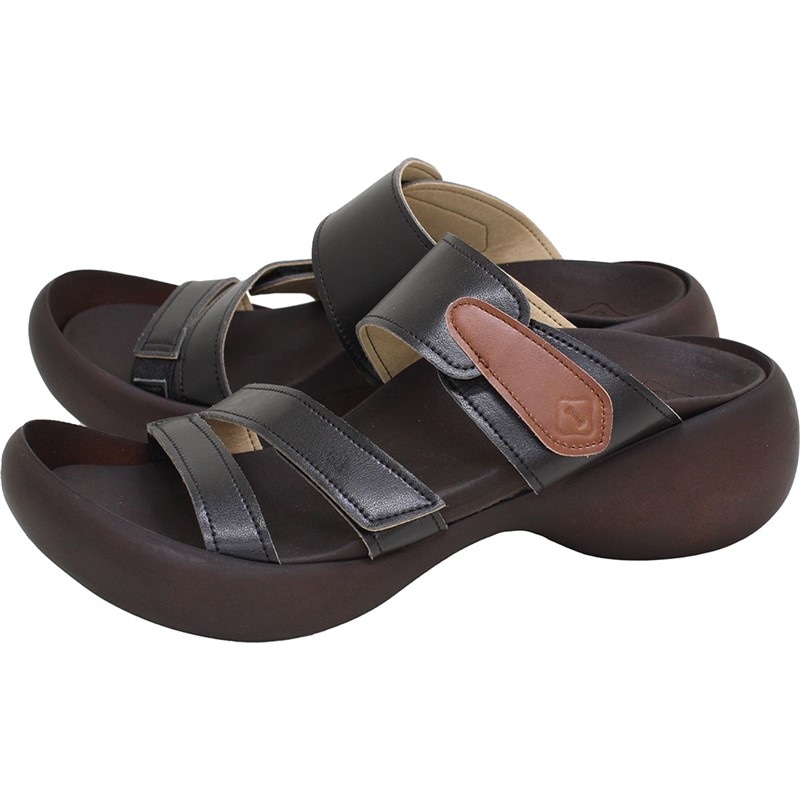 スリーストラップサンダル カジュアルサンダル (cjeg5223a-blk)