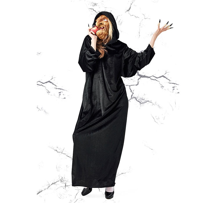 ハロウィン 魔女 巫女 仮装 悪魔 女王 コスプレ 魔法使い 衣装 レディース 怖い コスチューム 3点セット 大きいサイズ 女性 大人 パーティー 舞台 演出服 イベント 写真撮影 ステージ 演劇