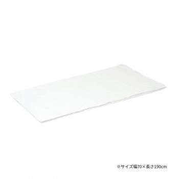 高田ベッド製作所 低反発マット用綿製カバー 幅70x長さ190cm 白 C-1238