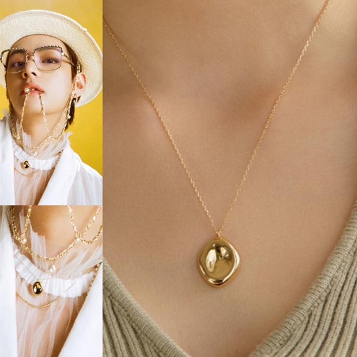 【BTS V着用】volume pendant necklace Gold