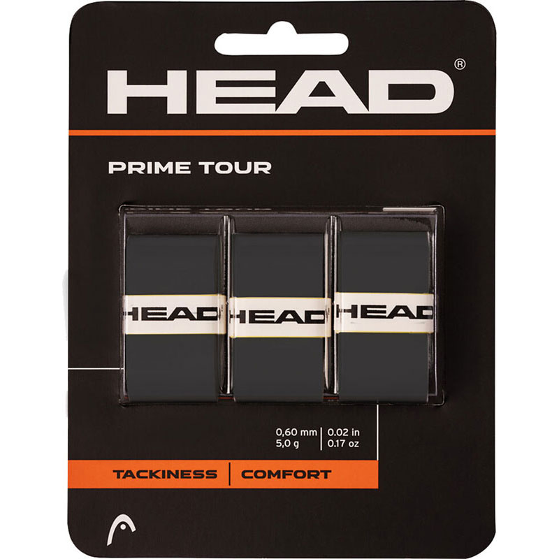 【ロット販売：入り数6】 HEAD(ヘッド) HEAD PRIME TOUR テニス オーバーグリップ テニス ラケット 雑品 (285621-bk)