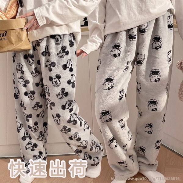 Qoo10] 【新品入荷】キティパジャマ ズボン 冬