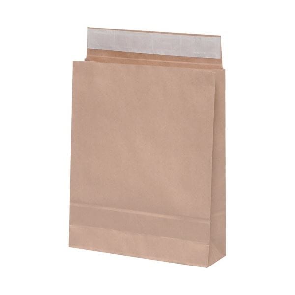 パックタケヤマ 宅配袋 中 封かんテープ付 茶 XZT50001 1パック（50枚）