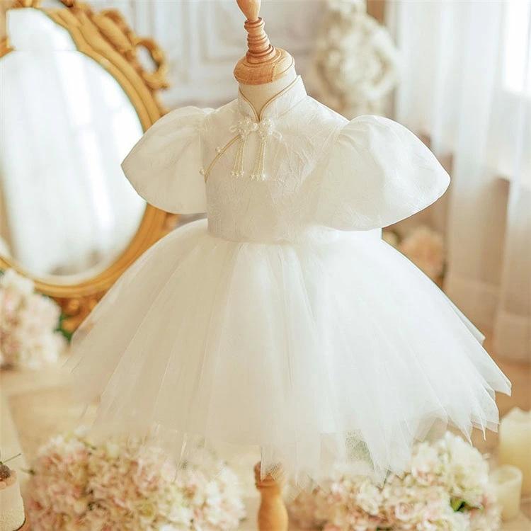 [3日出荷 新作]リングガール ドレス チャイナドレス 風 ベビードレス 結婚式 80 90 セレモニードレス 赤ちゃん フラワーガール 可愛い 発表会 ドレ