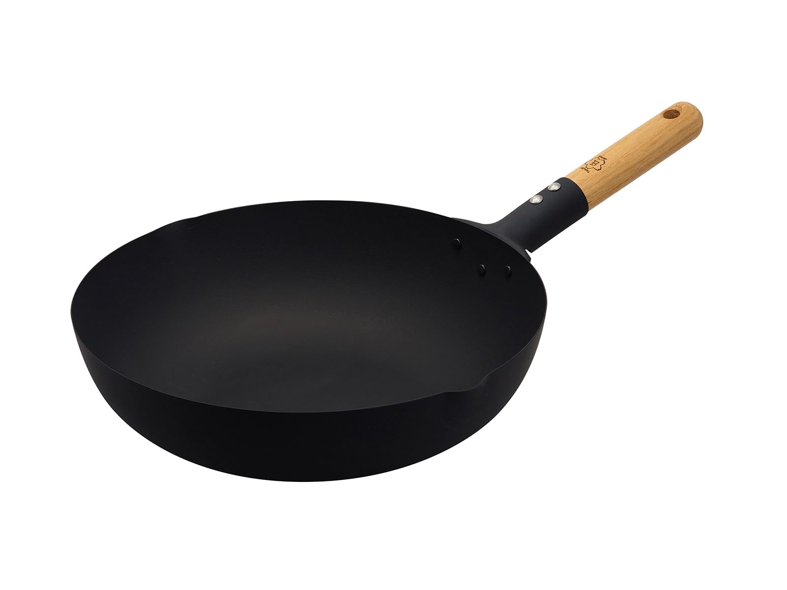 タクミジャパン(TakumiJAPAN) 匠 タクミジャパン 鉄の表面に凹凸があるこびりつきにくいマグマプレート鉄フライパン IH対応 30cm 中華鍋 鉄表面に凹凸加工を施すことで油なじみをよくする