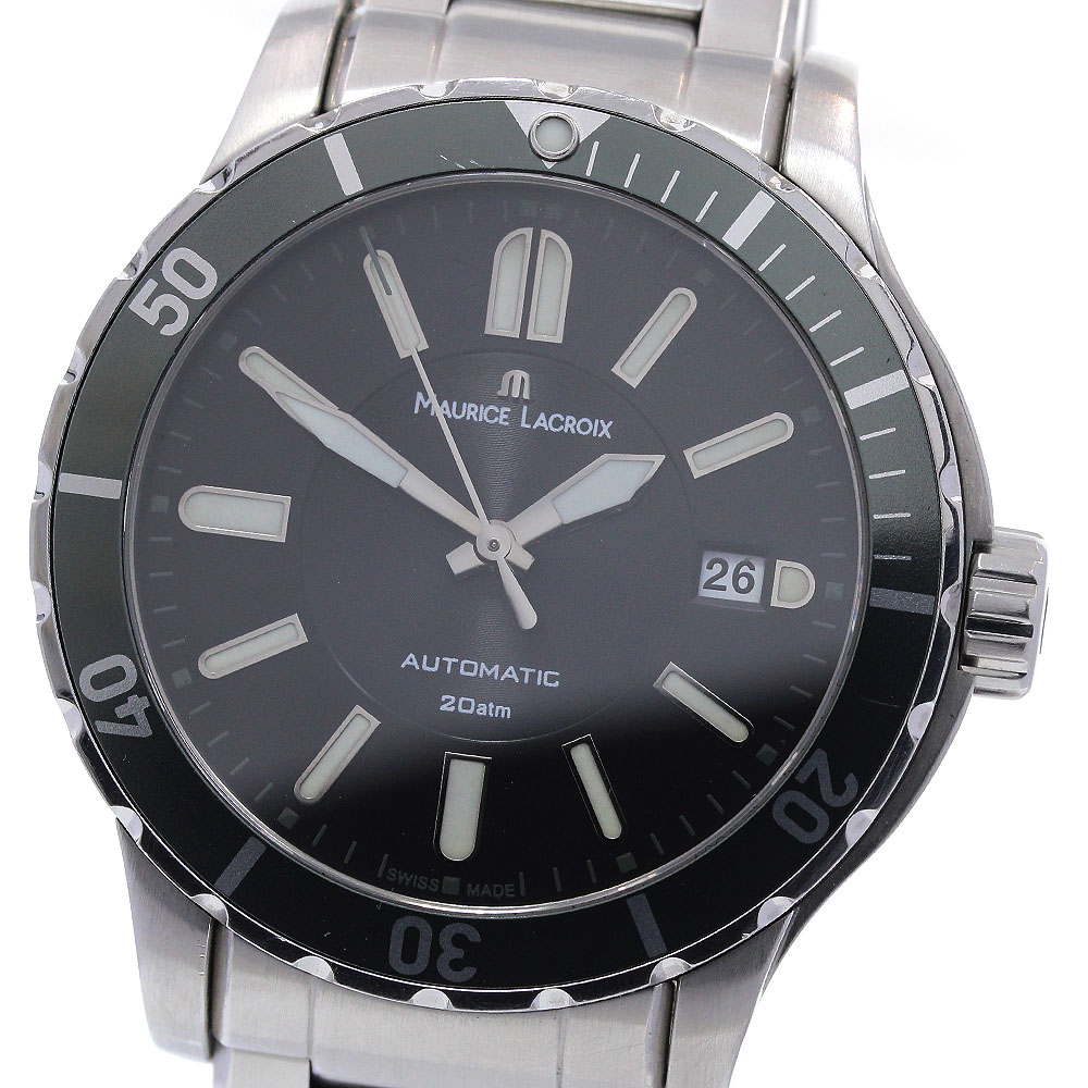 モーリス・ラクロア Maurice Lacroix MI6028-SS042-330 ミロス デイト 自動巻き メンズ 保証書付き_846724【中古】