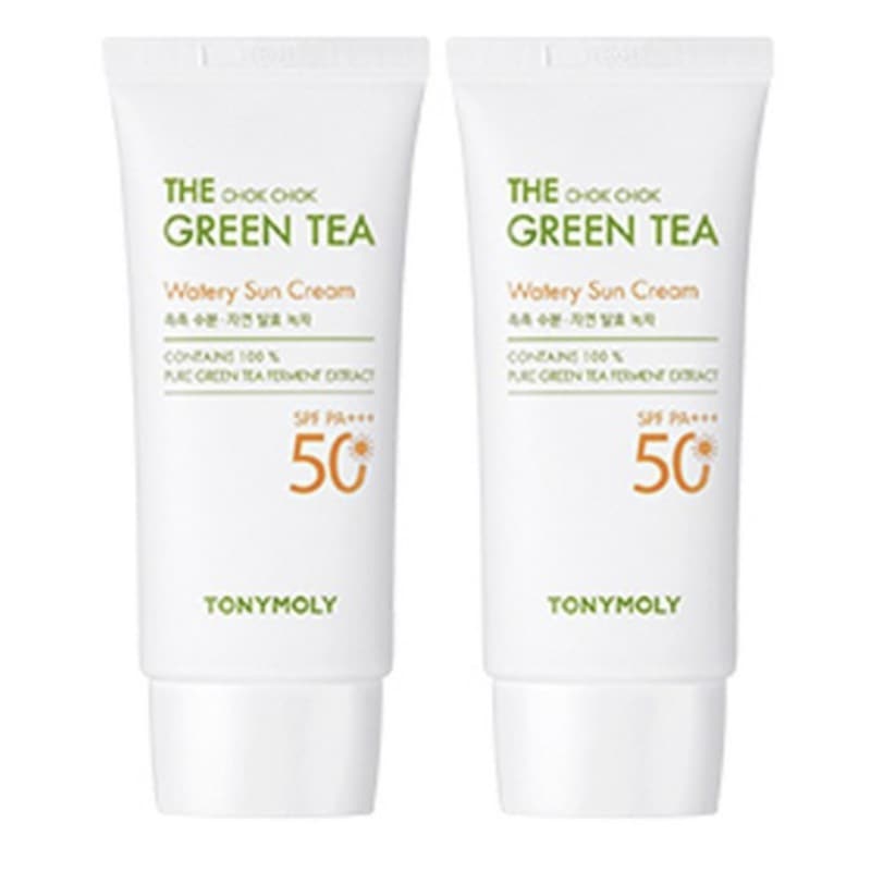 グリーンティー 水分 日焼け止め SPF50 + PA +++, 50ml, 2個