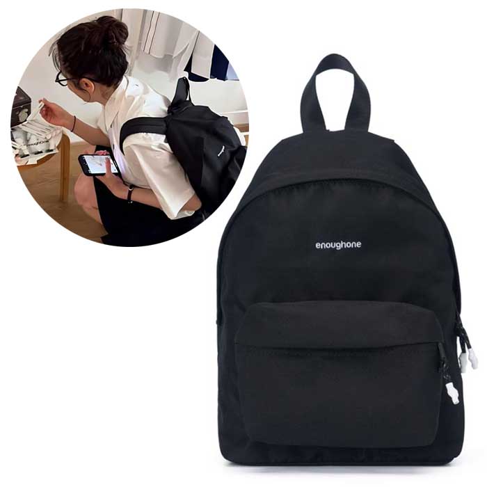 ENOUGHONE コンパクト バックパック ブラック