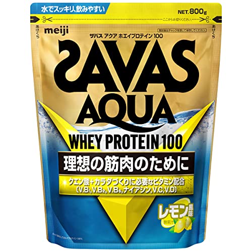 ザバス(SAVAS) アクア ホエイプロテイン100 レモン風味 800g 明治 5,323円