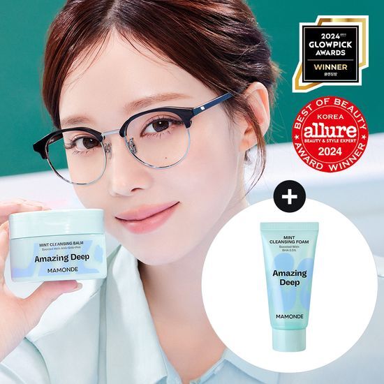 マモンド アメージング ディープ ミント クレンジングバーム 90ml キット（+フォーム 30ml）