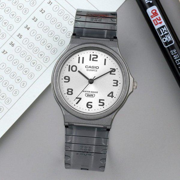 MQ-24S-8B 低騒音透明クリア受験生 修能 男女共用ウレタン時計 d