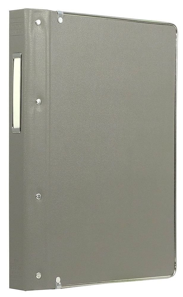 （まとめ買い）バインダーMP PP貼 B5 26穴 100枚収容 グレー ハ-10NM [x3]